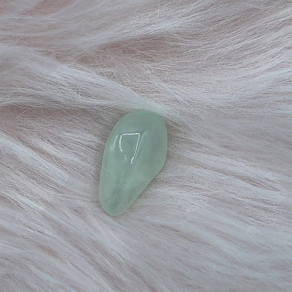 Prehnite White Crystal Tumble Stone - Picture 5 of 5
